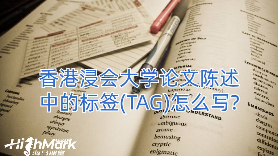 香港浸會大學(xué)論文陳述中的標(biāo)簽(TAG)怎么寫?