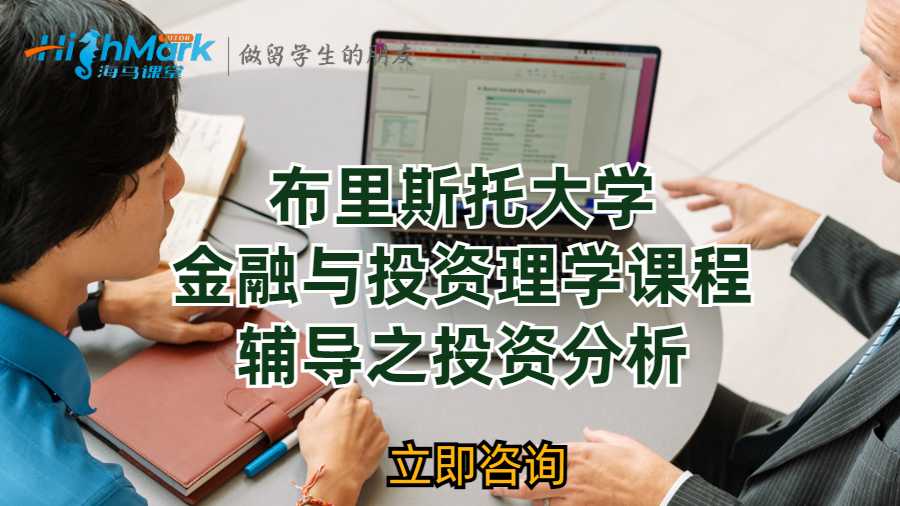 布里斯托大學金融與投資理學課程輔導之投資分析