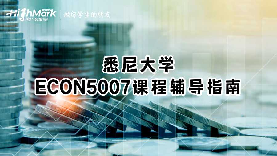 悉尼大學ECON5007課程輔導指南