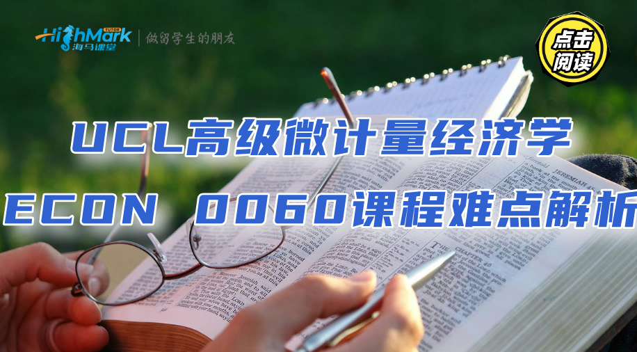 UCL高級(jí)微計(jì)量經(jīng)濟(jì)學(xué)ECON 0060課程難點(diǎn)解析